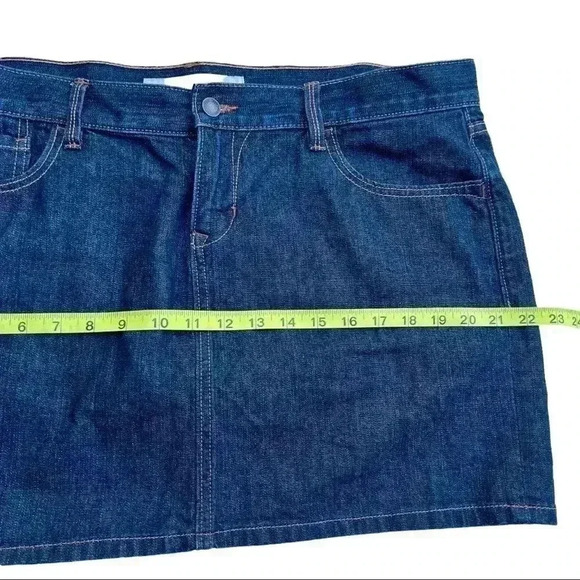 OLD NAVY DENIM MINI SKIRT•SIZE 14• DARK BLUE• - Picture 7 of 7